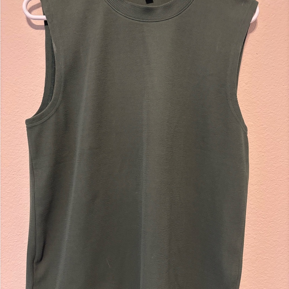Sleeveless Olive Green Women's Top